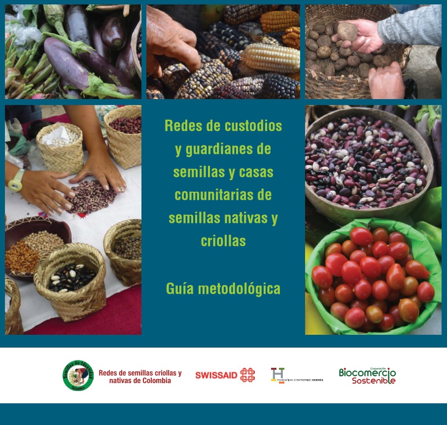 Gráfica alusiva a Guía metodológica. Redes de custodios y guardianes de semillas y casas comunitarias de semillas nativas y criollas
