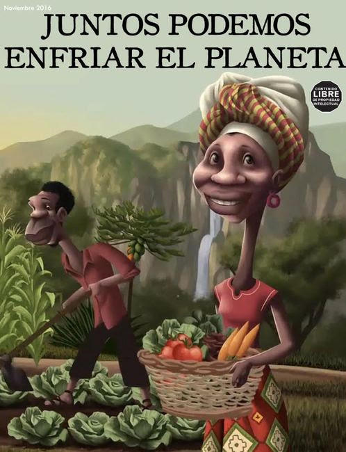 Grafica alusiva a Historieta ¡Juntos podemos enfriar el planeta!