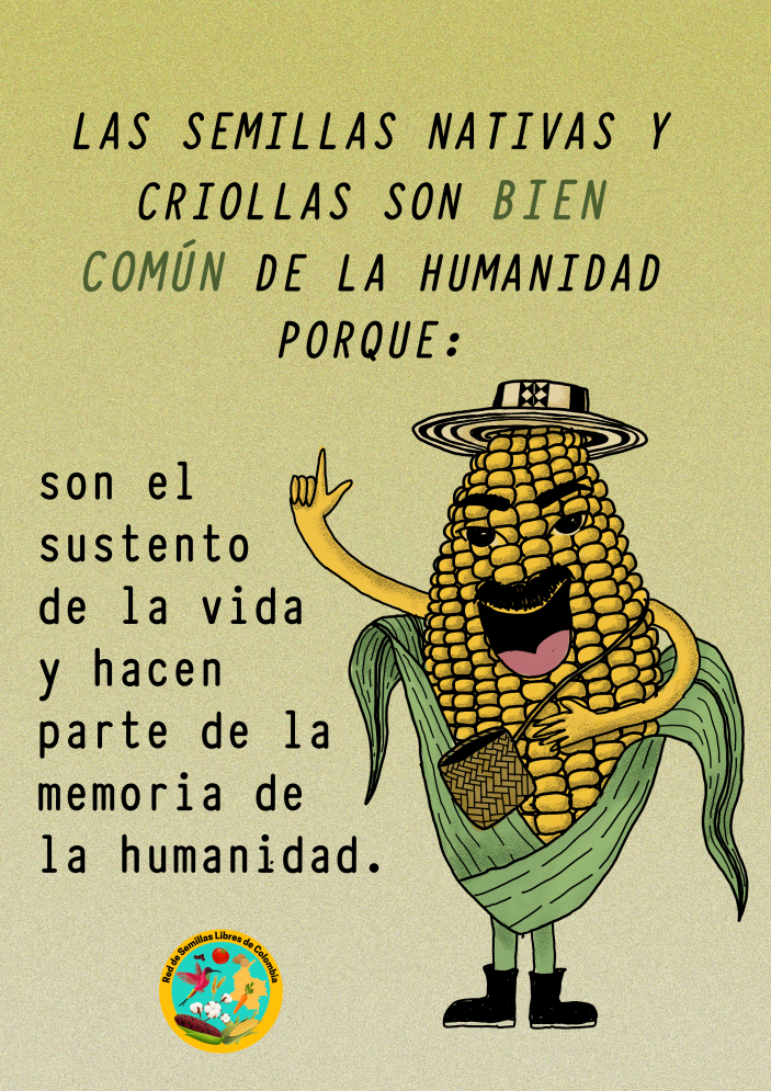 Gráfica alusiva a Semillas como bien común de los pueblos 