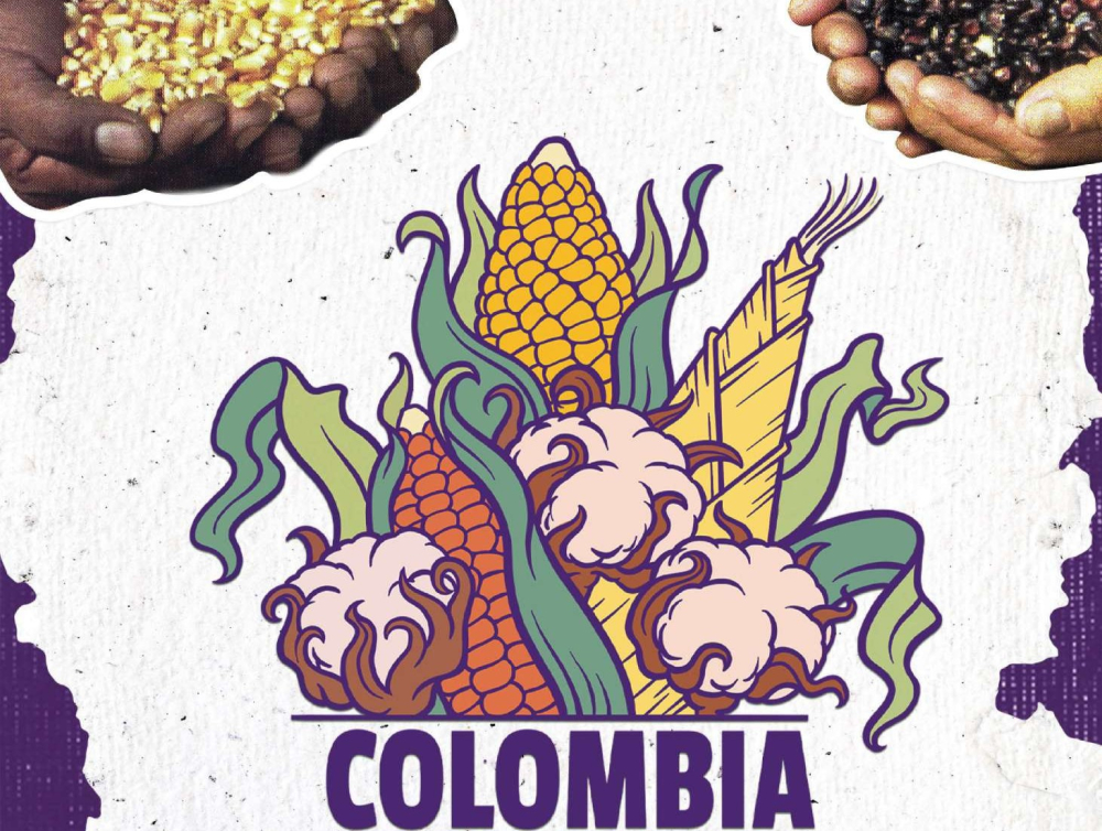 Gráfica alusiva a Colombia Libre de Transgénicos